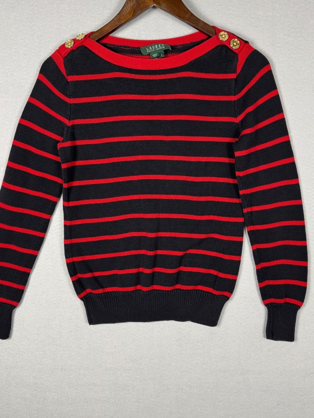 Lauren Ralph Lauren Women's Small Striped Sweater